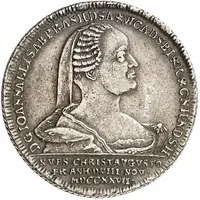 1/2 Thaler Death of Joanna Elisabeth