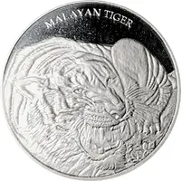 1 Ounce Silver Malayan Tiger