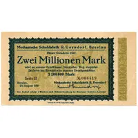 2 000 000 Mark Mechanische Schuhfabrik R. Dorndorf