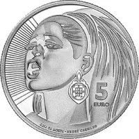 5 Euro Simone de Oliveira, Silver