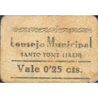 25 Céntimos Santo Tomé