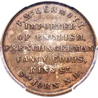 1/2 Penny Currency F. McDermott