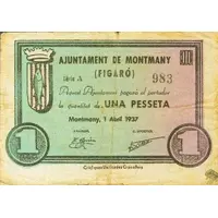 1 Peseta Montmany-Figaró