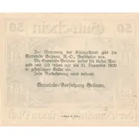 50 Heller Grünau