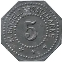 5 Pfennig - Ingolstadt K. Hauptlaboratorium