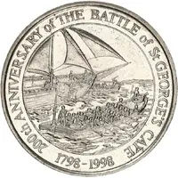 2 Dollars Battle of St. George's Caye