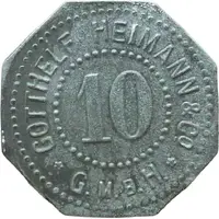10 Pfennigs - Halle Gotthelf Heimann & Co G.M.B.H.