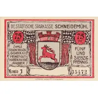 75 Pfennig Sparkasse