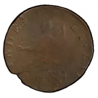 1/2 Penny - Copper 'MB Right, Small Head'