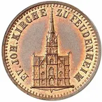 1 Kreuzer - Frederick I Opening of Feudenheim church