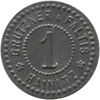 1 Pfennig - Hainitz Grützner and Faltis