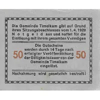 50 Heller Timelkam