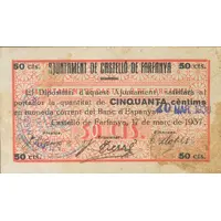 50 Céntimos Castelló de Farfanya