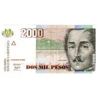 2000 Pesos New seal