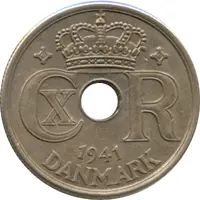 25 Øre - Christian X