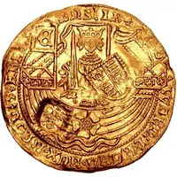 Rose Nobel Countermarked on Gorinchem noble