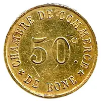 50 Centimes Bône Chamber of Commerce