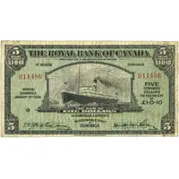 5 Dollars / 1 Pound and 10 Pence Royal Bank of Canada
