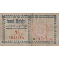 1 Peseta Cervià de Ter