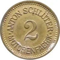 2 Pfennig - Freising Anton Schlüter Motorenfabrik