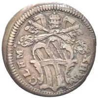 1 Quattrino - Clement XII St. Ubaldo - standing, bare head