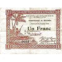 1 Franc penal text in 3 lines on reverse