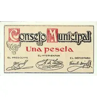 1 Peseta Puebla Larga