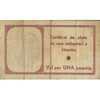 1 Peseta Linyola