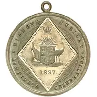 Medalet - Victoria Diamond Jubilee, aluminium