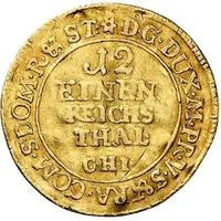 1⁄12 Thaler - Adolphus Frederick III Gold pattern strike