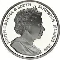 2 Pounds - Elizabeth II Discovery of South Georgia, Silver Proof issue