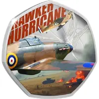 50 Cents - Charles III Hawker Hurricane