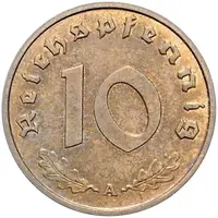 10 Reichspfennig Allied Occupation - Pattern
