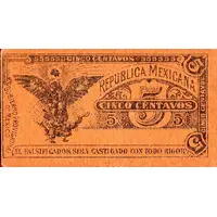 5 Centavos Gobierno Provisional de Mexico