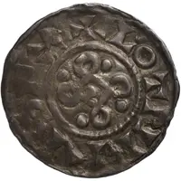 Denier - Lothair II Macon mint