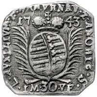 30 Kreuzers Siege coinage