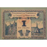 1 Franc - Chambre de Commerce de Caen et de Honfleur 14 - 3éme Emission