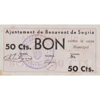 50 Céntimos Benavent de Segrià
