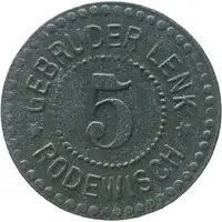 5 Pfennigs - Rodewisch Gebrüder Lenk