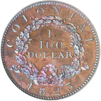 1⁄100 Dollar - George IV Pattern