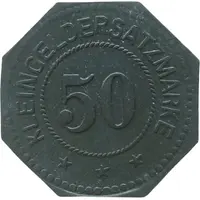 50 Pfennigs - Rathenow Rathenower Dampfmühlen A.G.