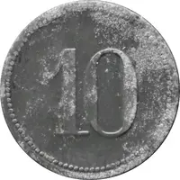 10 Pfennig - Kleinsaubernitz Oberlausitzer Braunkohlenwerk OLBA