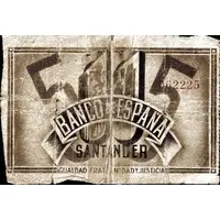 5 Pesetas Banco de España - Santander