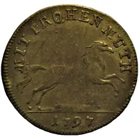 Rechenpfenning - Minerva, 'MIT FROHEN MUTH'