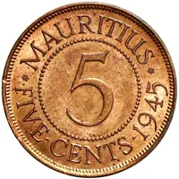5 Cents - George VI