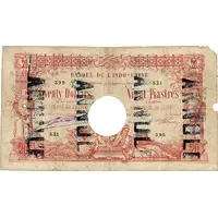 20 Dollars / 20 Piastres