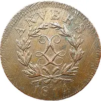 10 Centimes - Louis XVIII Antwerp, Siege Coinage