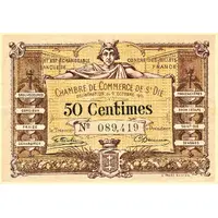 50 Centimes - Chambre de Commerce de St-Dié 88