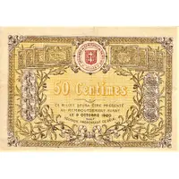 50 Centimes - Chambre de Commerce de St-Dié 88