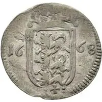 1 Rundstück - Carl XI With cross and without value